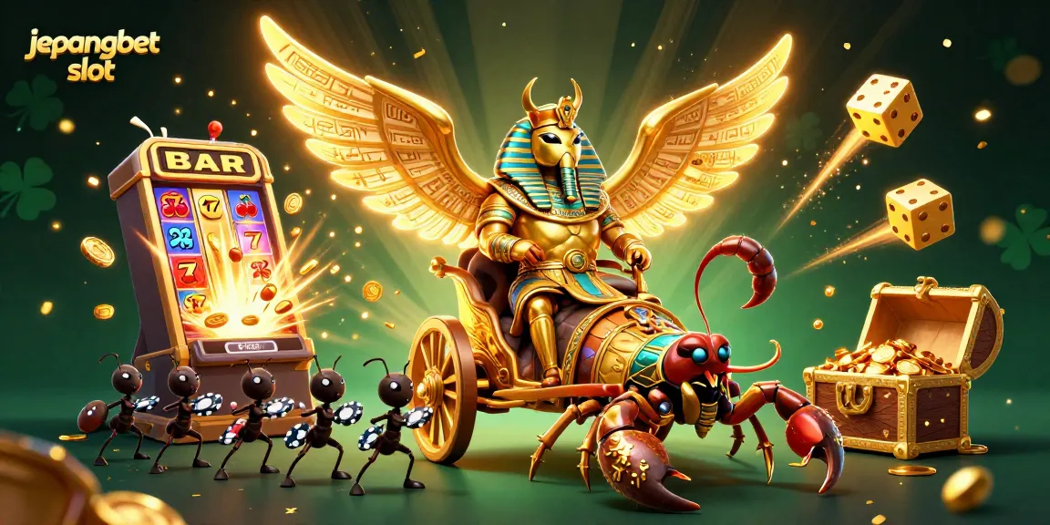 Experience the excitement of jepangbet slot in this vibrant 3D casino illustration featuring stunning game elements.