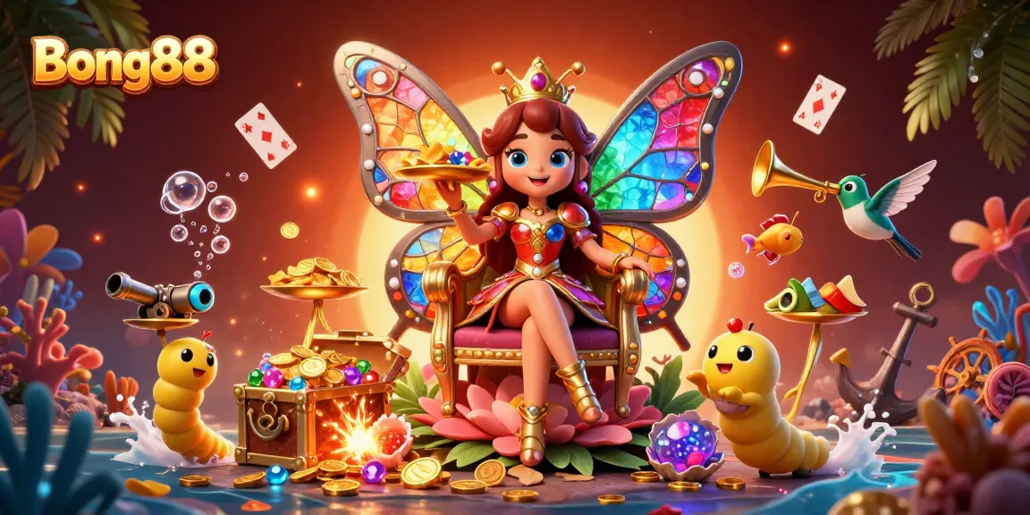 Bong88 invites you to immerse in a vibrant casino world, featuring playful characters and treasure-filled adventures.