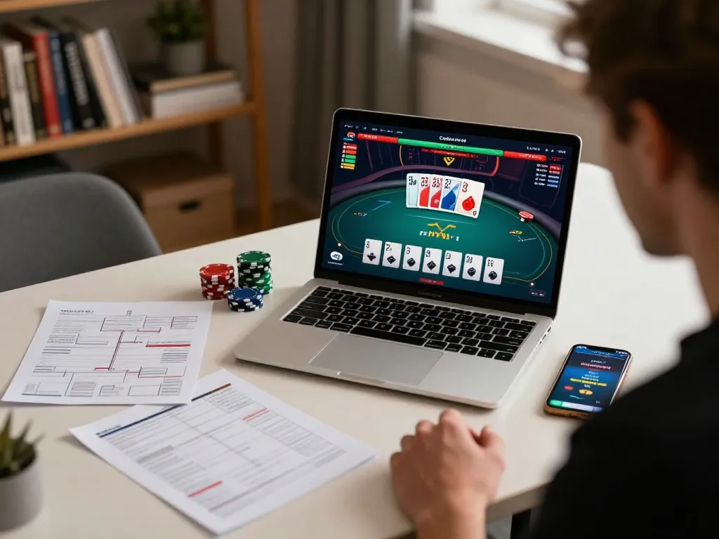 MM88 TODAY online gaming scene with player engaged in poker strategy and action