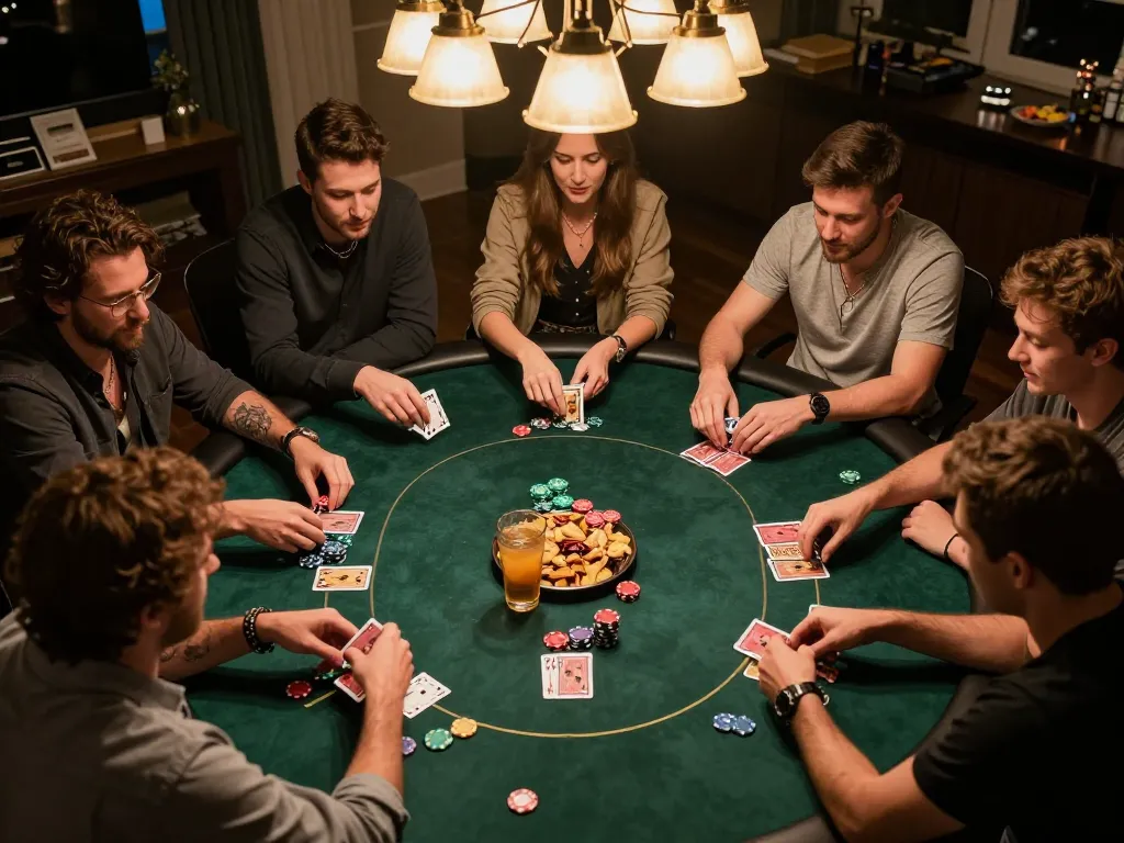 Playing poker at home revealing strategies while enjoying tai kp88 experience with friends