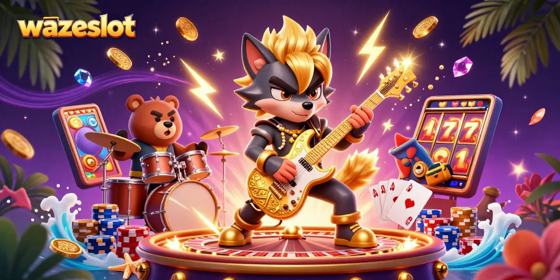 Experience the thrill of wazeslot with vibrant casino action filled with golden cash, slots, and live games.