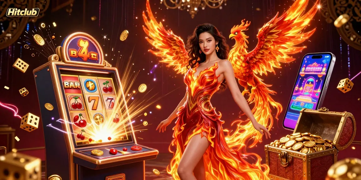 Experience the excitement of Hitclub gaming with a vibrant 3D casino scene full of dynamic elements and jackpot visuals.