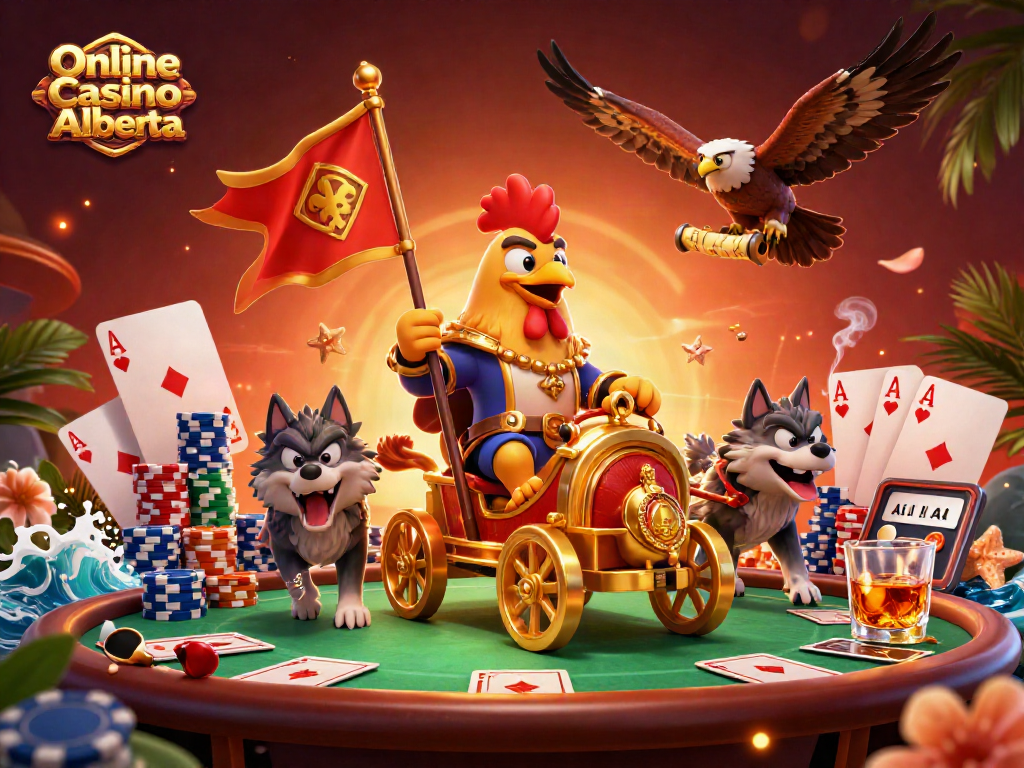 Engage in thrilling action at Online Casino Alberta with epic poker battles and vibrant gaming elements.