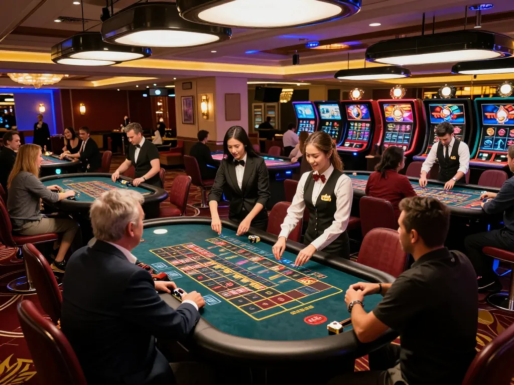 Experience pragmatic roulette gameplay amid vibrant casino atmosphere and lively interactions