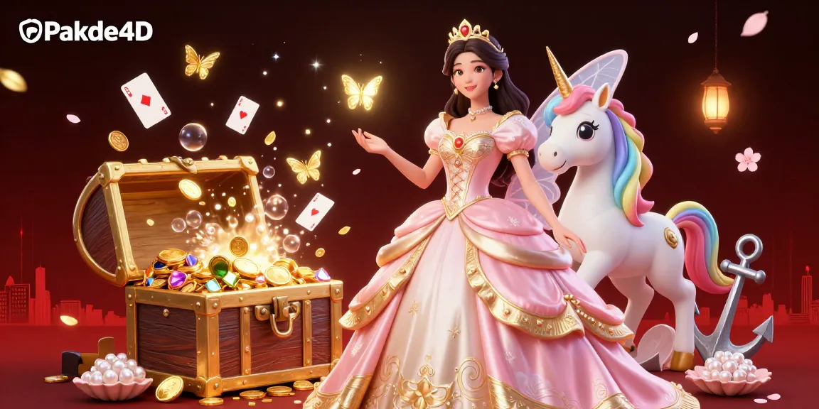 Pakde4D introduces a vibrant lottery experience with golden treasures, magical aesthetics, and captivating gameplay elements.