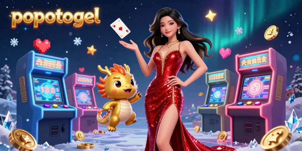 Experience the thrilling world of popotogel with vibrant casino elements and a stunning 3D illustration.