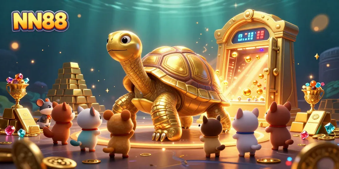Experience exhilarating gameplay at NN88 with a golden tortoise and exciting treasures.