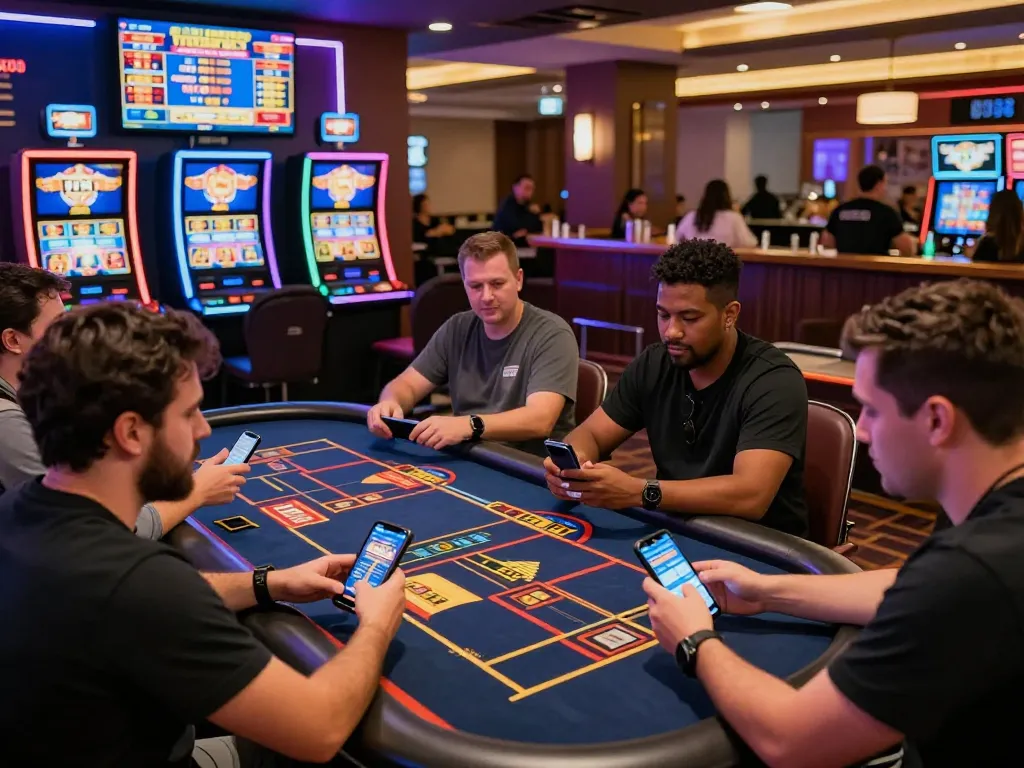 Exciting TV88 top online gambling scene with diverse players engaging in a vibrant casino experience.