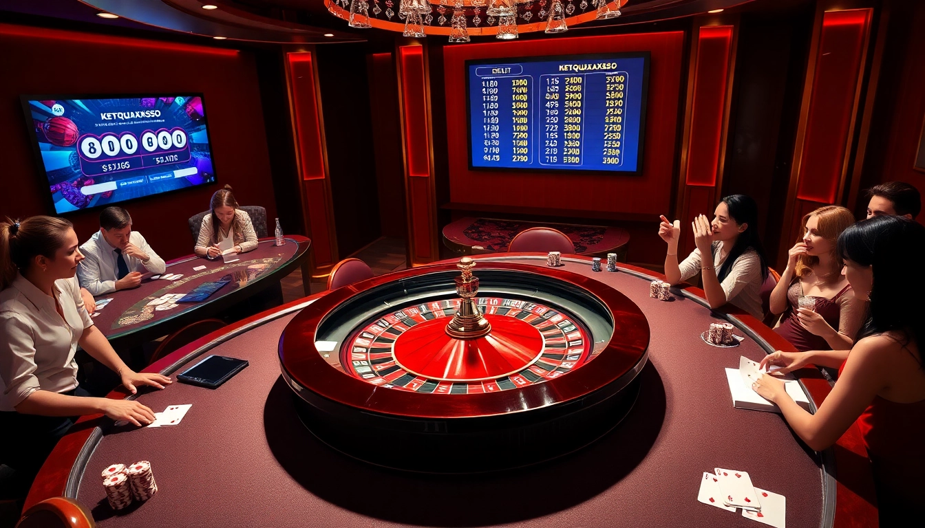 Ketquaxoso showcases thrilling roulette action with luxurious casino atmosphere.