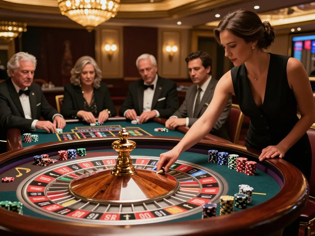 Players engaging in an exciting roulette game at Bet88 casino, demonstrating advanced betting strategies and a high-stakes atmosphere.