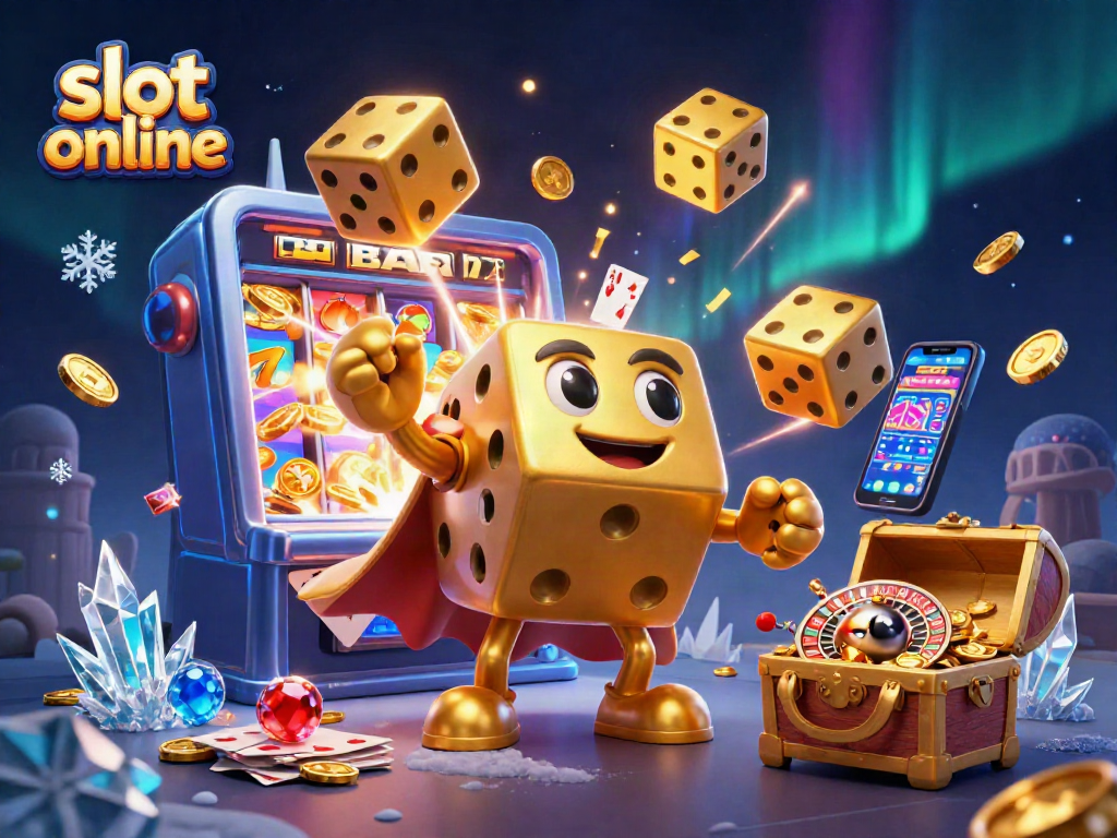 Menggali keberuntungan dengan slot online yang menarik melalui ilustrasi kasino 3D menakjubkan ini.