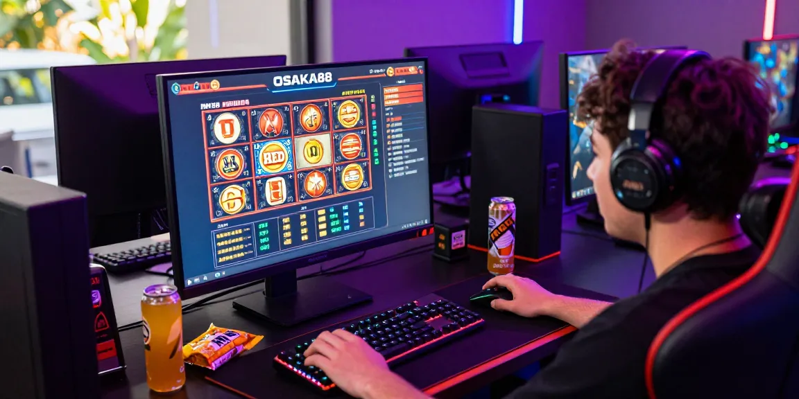 Exciting gaming experience on OSAKA88 with vibrant graphics and snacks