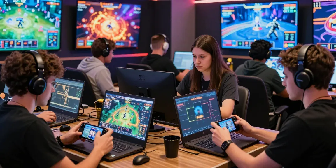 GO99 online gaming experience with diverse players enjoying vibrant casino games on devices in a dynamic atmosphere.