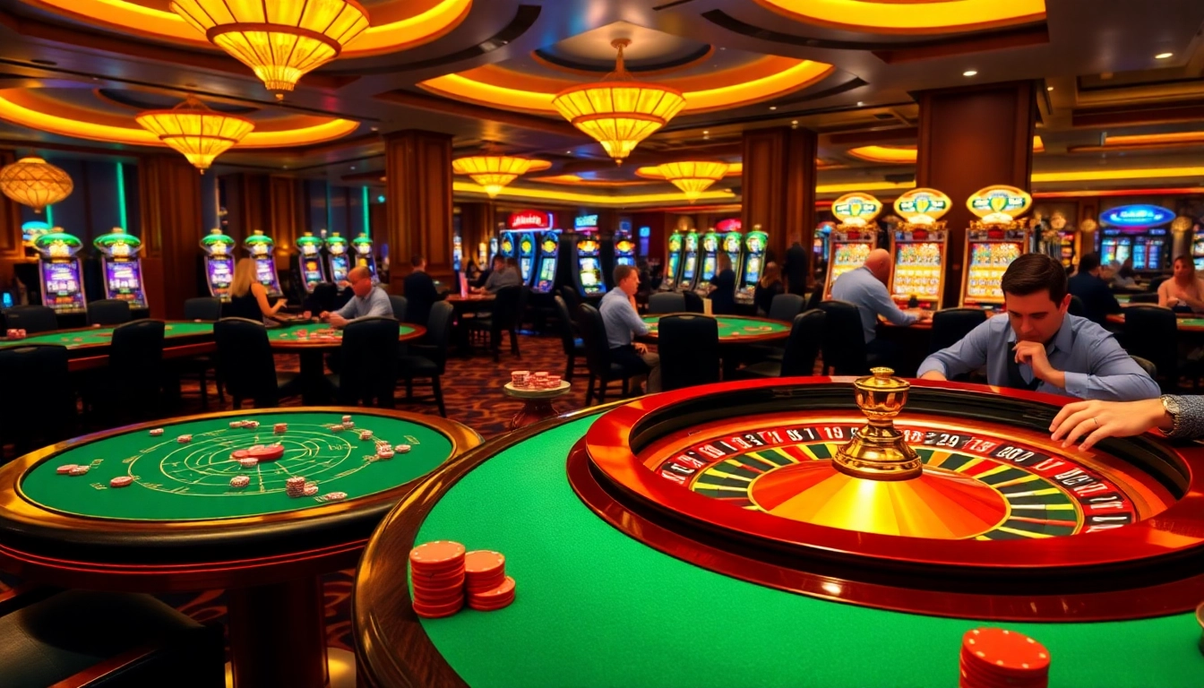 SODO CASINO offers an elegant gaming experience with vibrant tables and excited players.