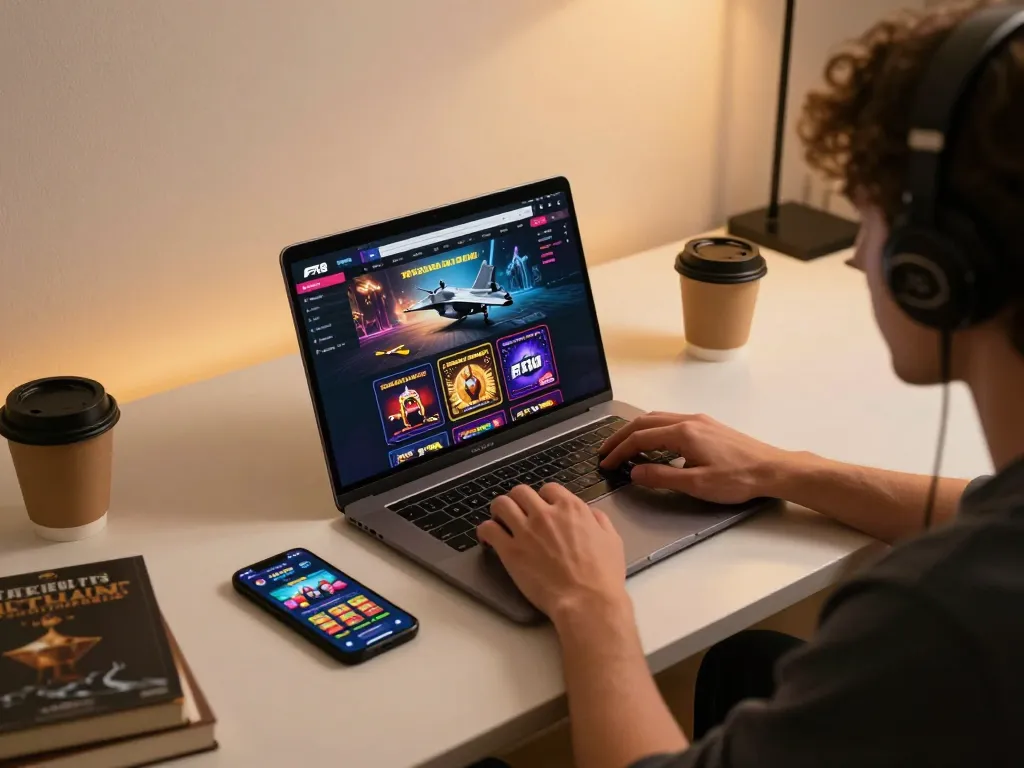 Player using F168 for online betting at a stylish home setup with strategic notes