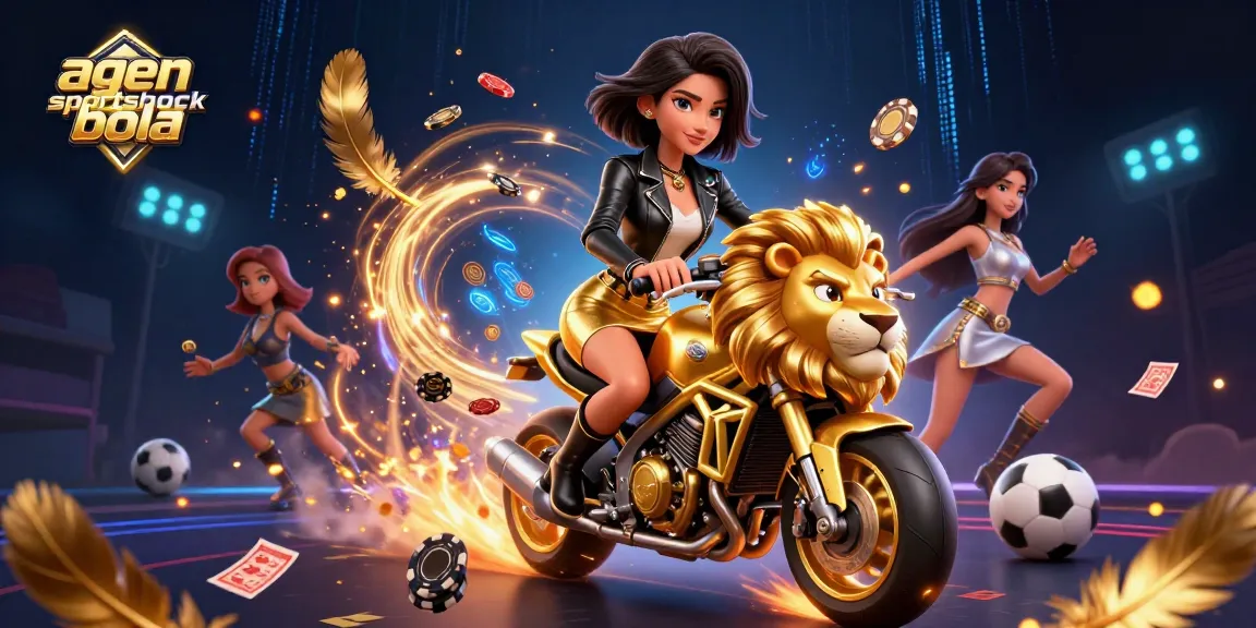 Engage with agen sportsbook bola through an exciting illustration of lively sports betting elements and casino excitement.