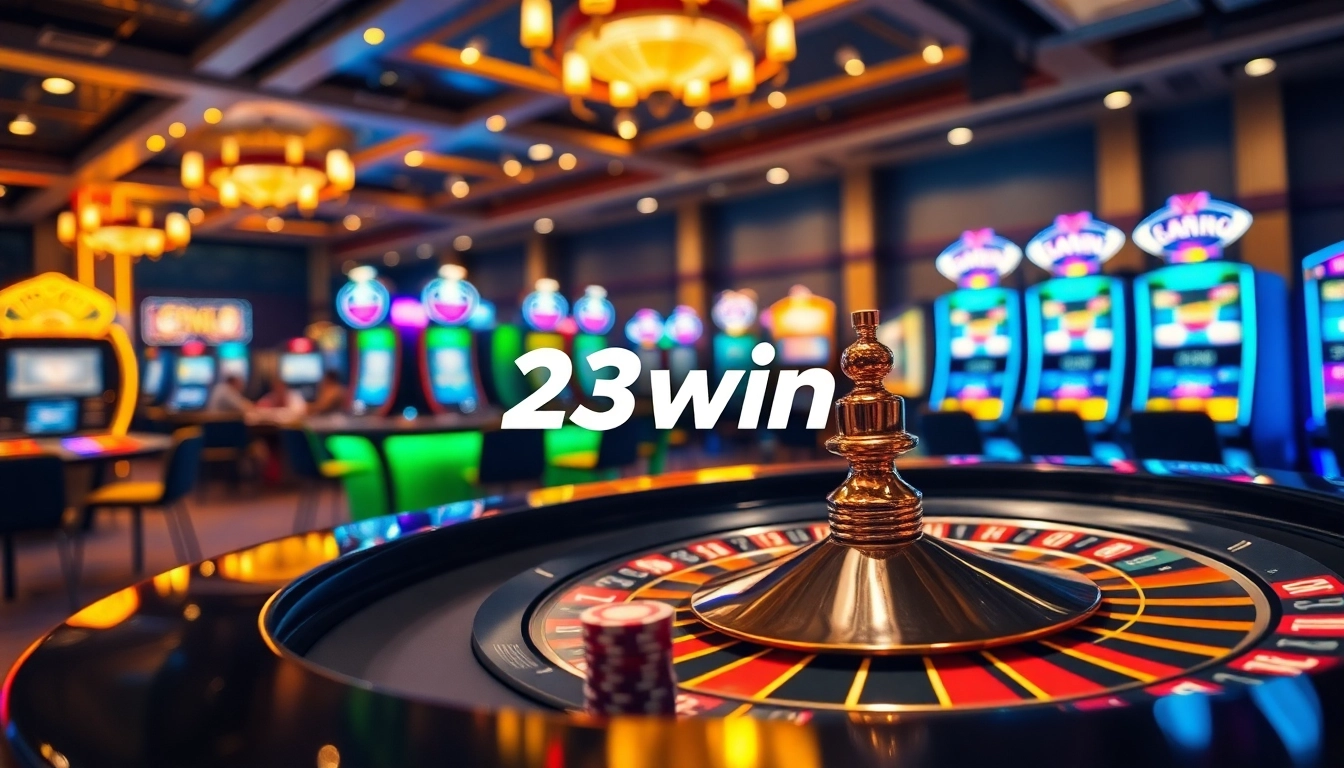 Players engaging at a luxurious 23win casino table, filled with excitement and betting action.