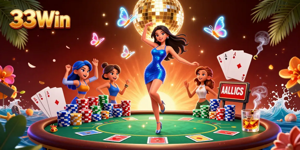 Experience the excitement at 33Win casino with vibrant visuals and animated characters in action.