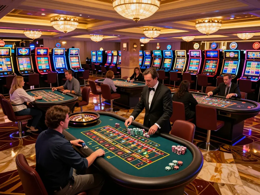 Players enjoying dynamic roulette gameplay at dn88 casino with vibrant atmosphere and warm lighting.