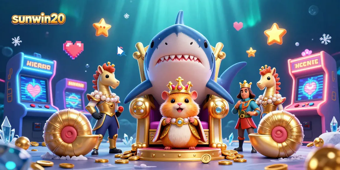 Experience exciting wins with sunwin20 in a lively underwater casino adventure scene.