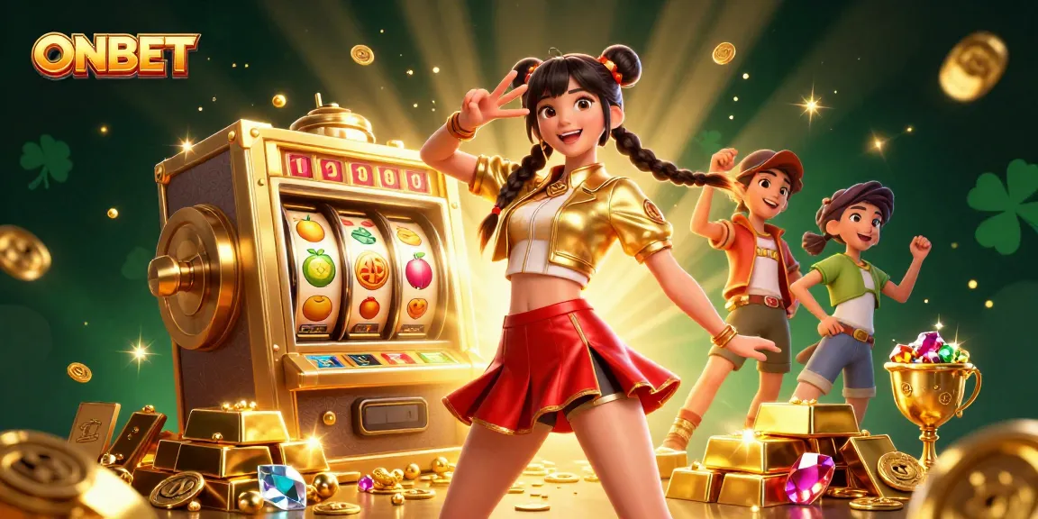 Spin winning reels and jackpot at ONBET with vibrant gaming atmosphere.