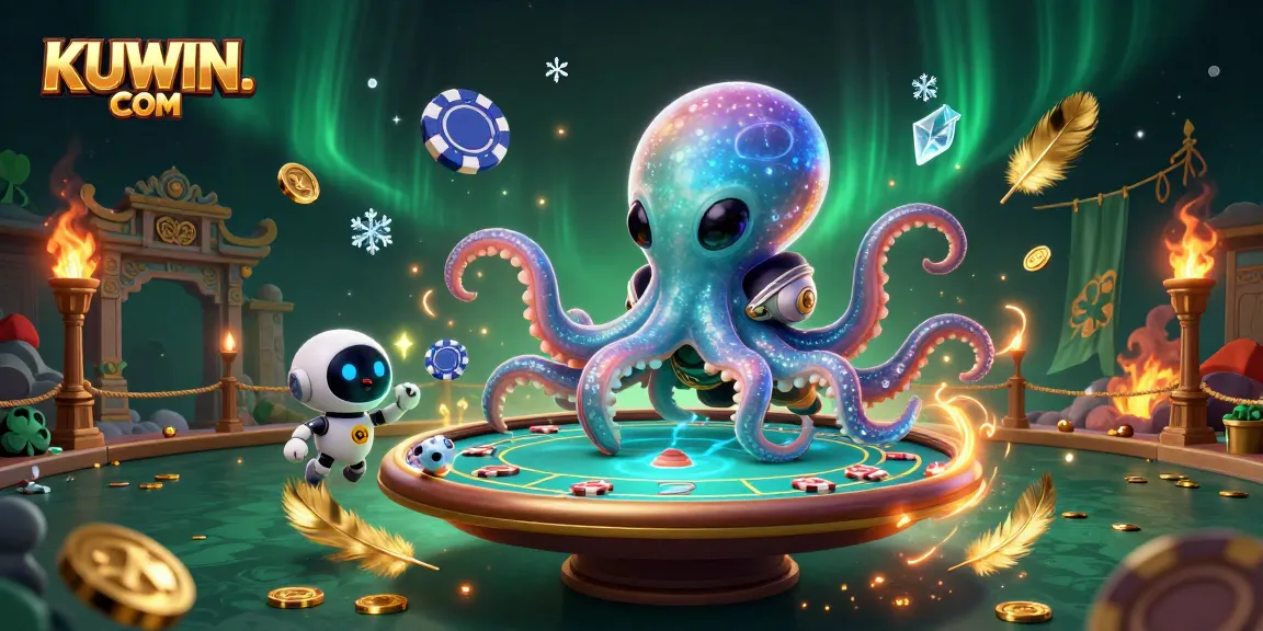 Engage in thrilling gameplay at KUWIN. COM with our alien octopus and poker action.