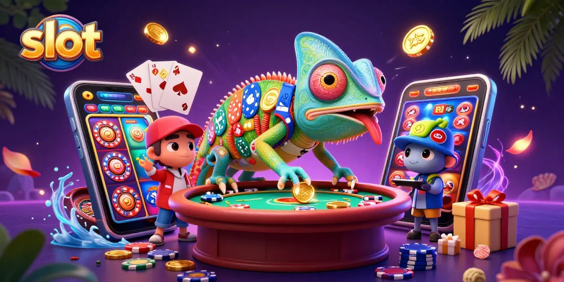 Slot demo menarik dengan chameleon kasino dan berbagai elemen perjudian, tingkatkan pengalaman bermainmu.