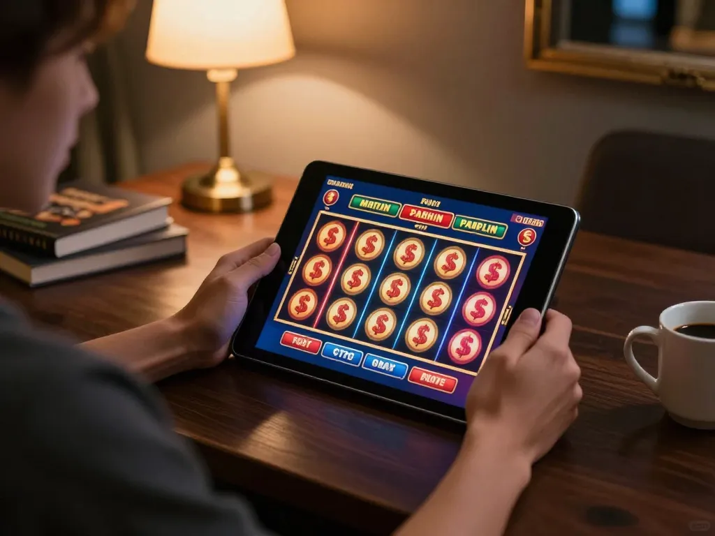 Engaging in thrilling gameplay at lc88 trang chu online casino from a cozy home setup.