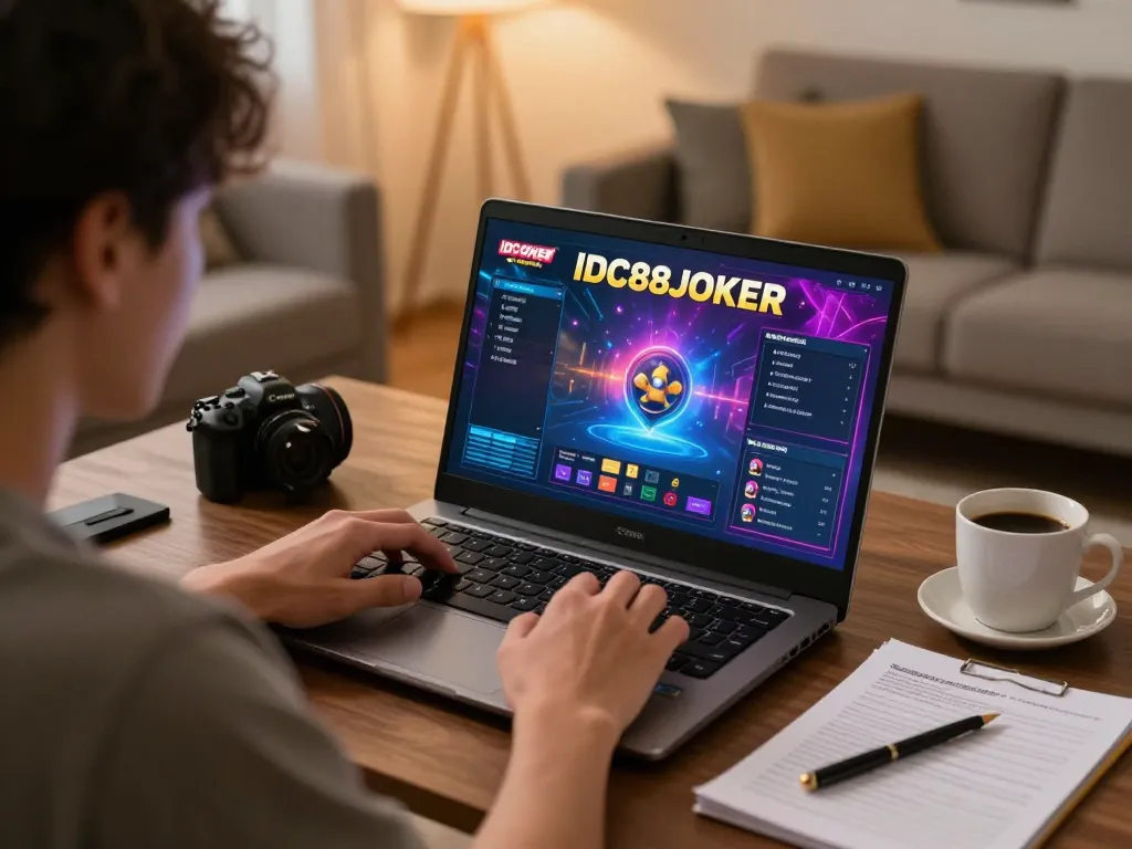 Player immersed in IDC88JOKER online gaming session, showcasing strategy and excitement.