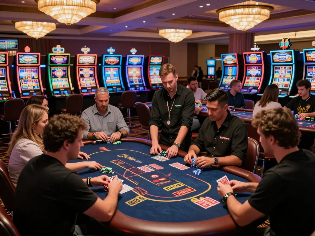 Engaging scene at SC88 COM casino as players immerse in various thrilling games.