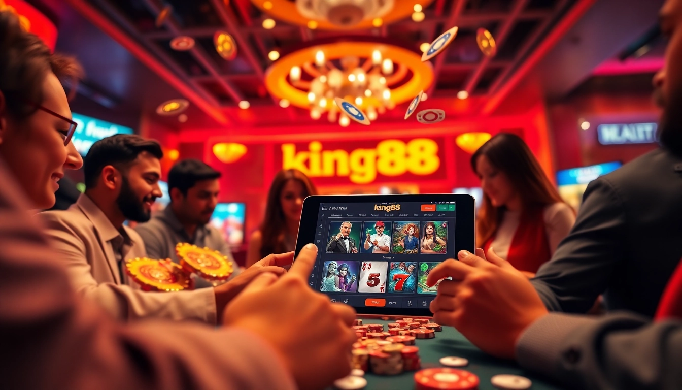 Engaging online gaming experience with king88 platform interface and diverse players.