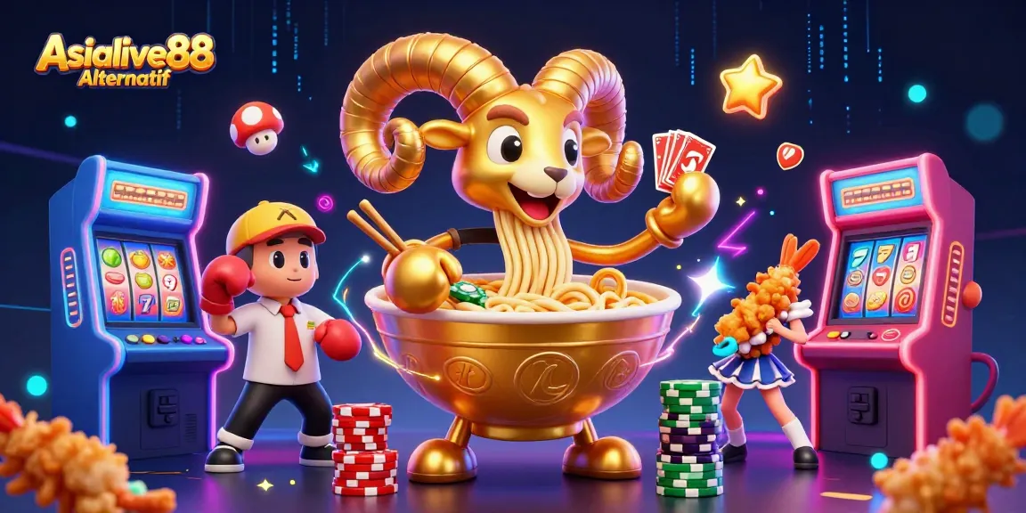 Experience the excitement of Asialive88 Alternatif with dynamic casino characters and vibrant elements.