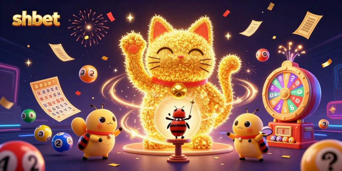 Experience shbet's vibrant casino excitement with a dynamic lucky cat and fireflies in a festive scene.