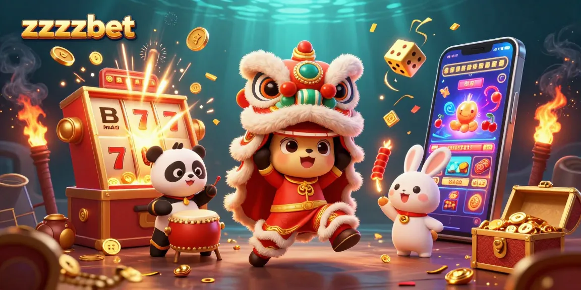 Ganhe em grande no zzzzbet: ilustração vibrante do cassino com personagens cativantes e jackpots!