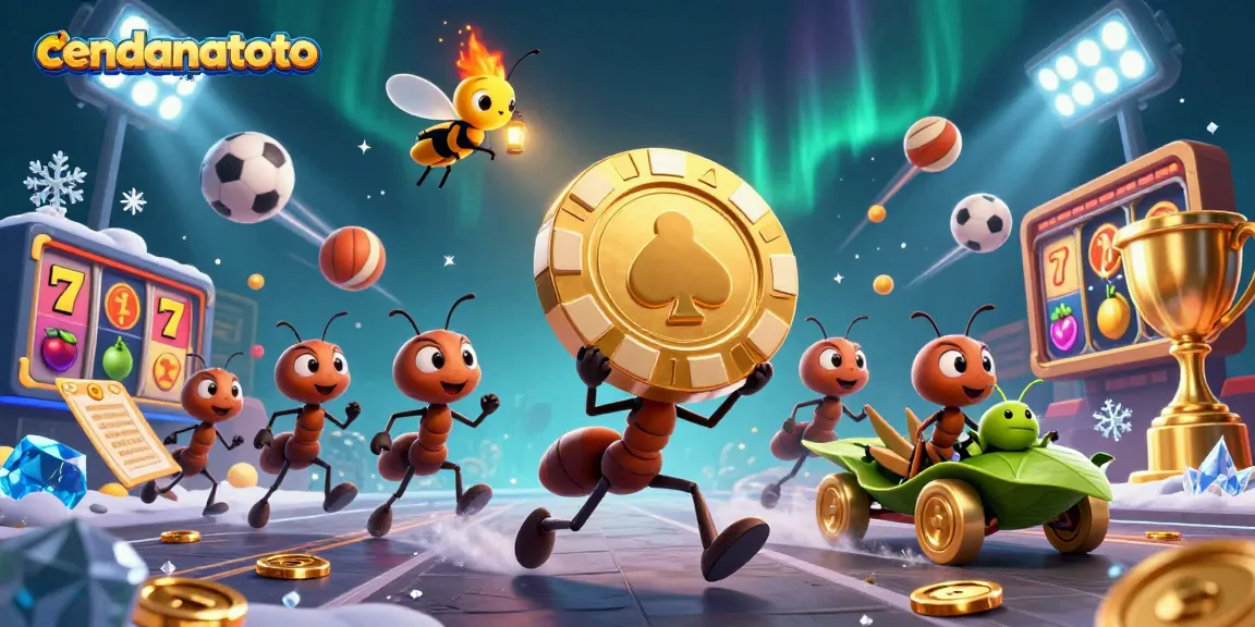 Engage with cendanatoto’s whimsical 3D adventure featuring a heist of massive golden poker chips.