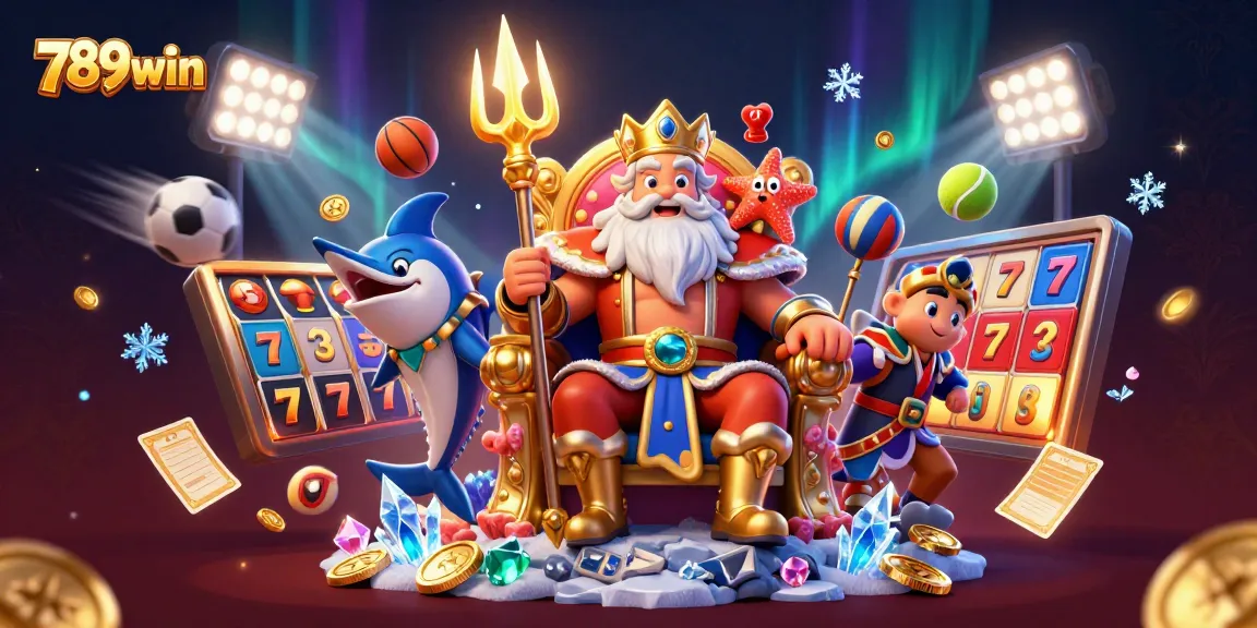 Play slots and enjoy the vibrant gaming scene at 789win with colorful characters and exciting elements.
