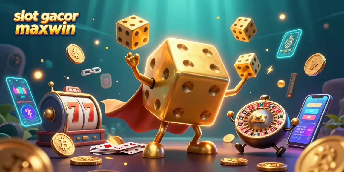 Engage in thrilling action at slot gacor maxwin with 3D cartoon characters and casino elements.