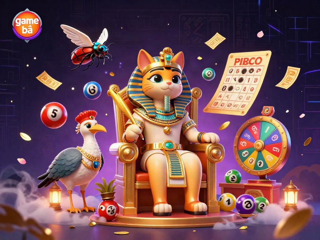 Experience the thrilling atmosphere of game bài, illuminated by vibrant colors and dynamic elements in a captivating casino scene.