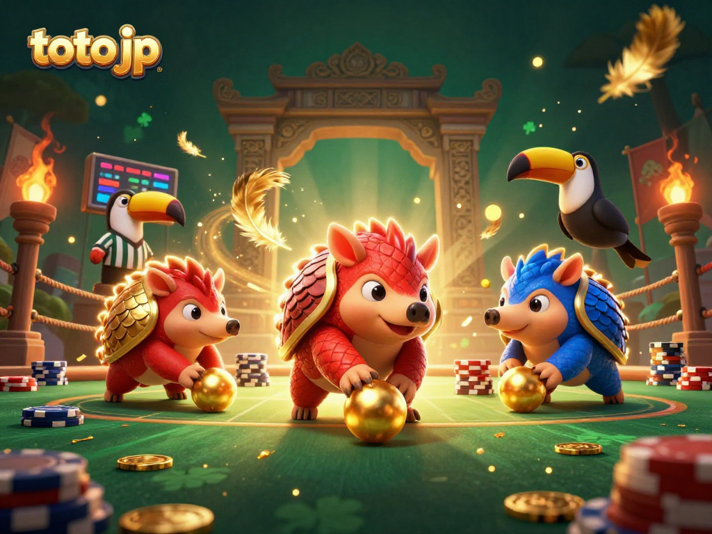 Engage with the thrilling world of toto jp as rival pangolins battle through golden poker chips.