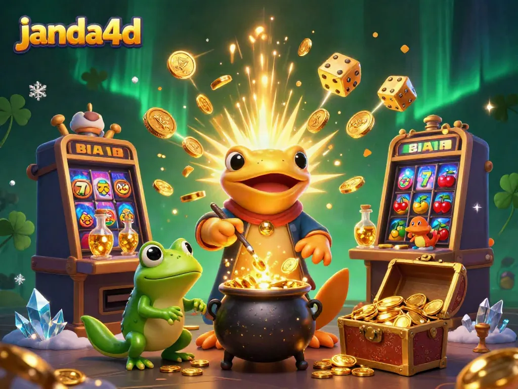 Permainan janda4d menampilkan salamander alkimia raksasa dan mesin slot yang mengagumkan.