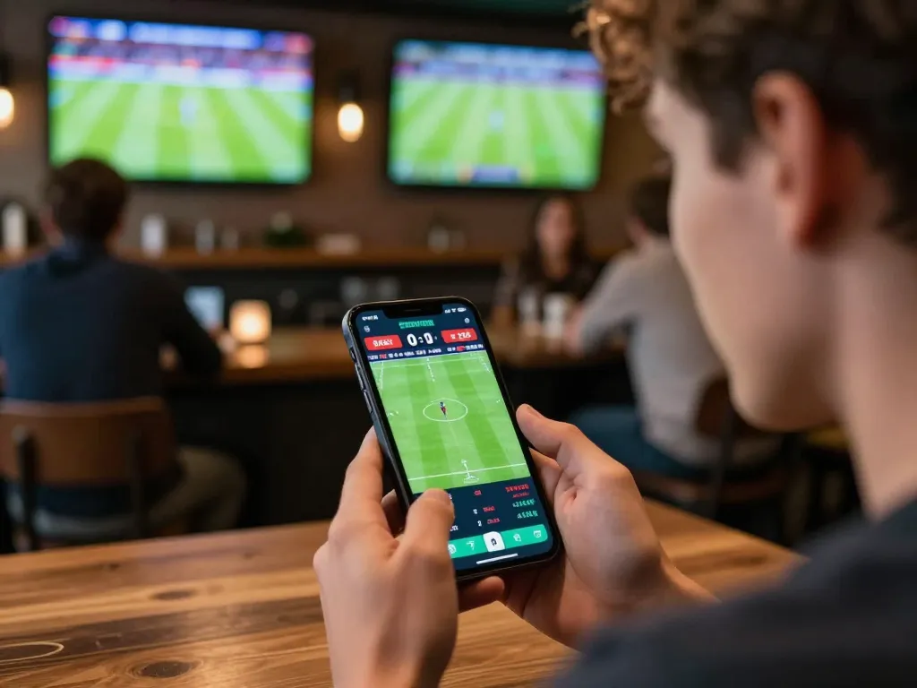 Engaging with tỷ lệ nhà cái through a mobile app during live sports betting event