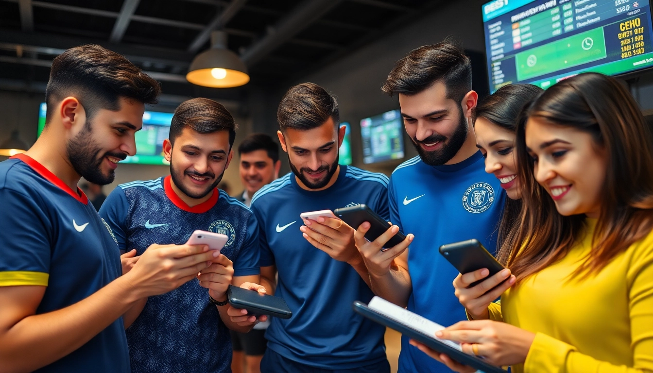 Engaging bettors analyzing kèo nhà cái 5 in a dynamic sports betting environment.