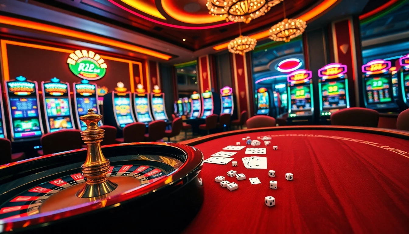 Experience thrilling gameplay at RR 88 with vibrant casino tables and exciting gambling action.