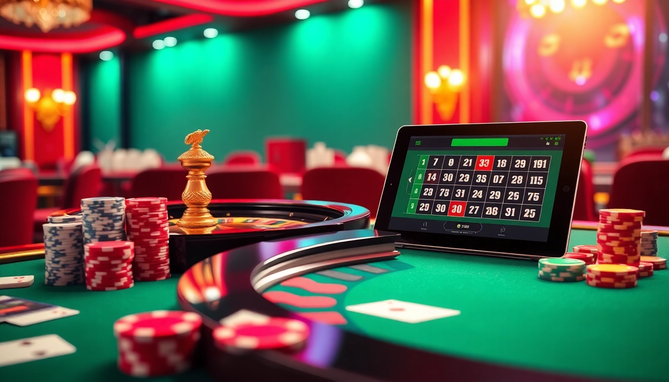 Experience the excitement of high-stakes gaming at mk8th.net with vibrant casino tables and interactive betting elements.