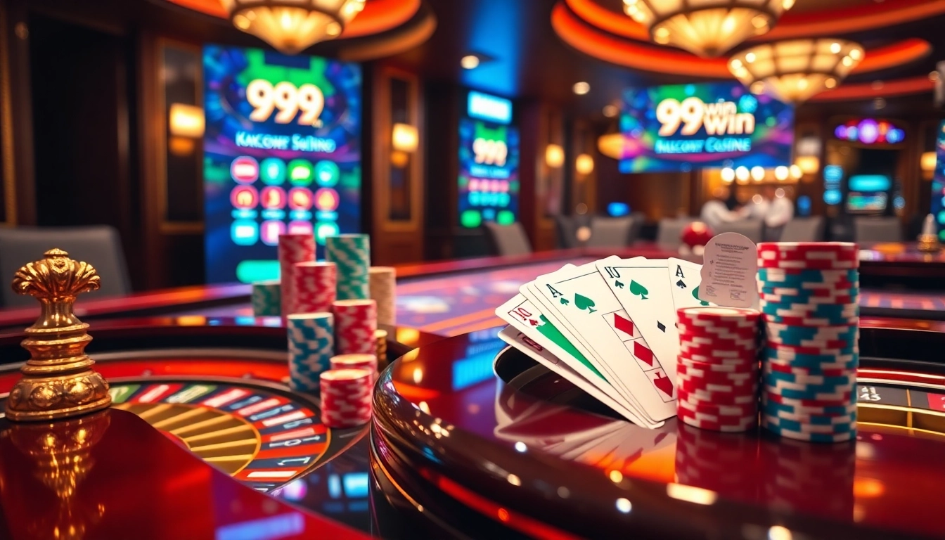 Experience the thrill of winning at 99 win with vibrant casino elements and engaging gameplay.