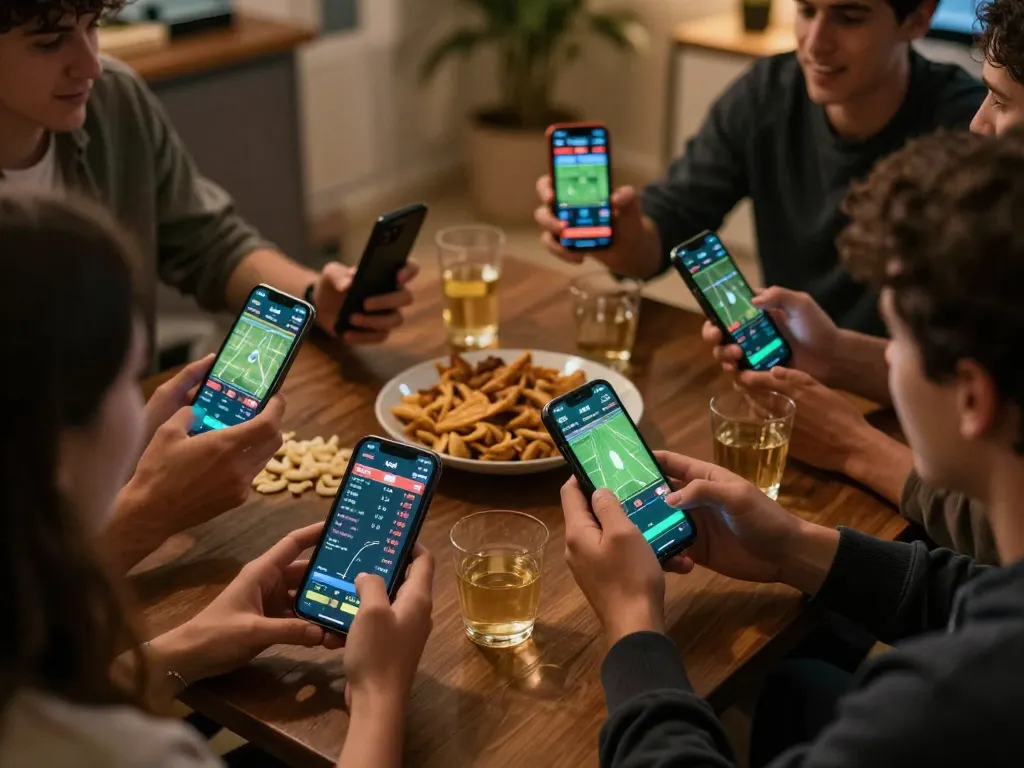 KQBD display showing live sports betting odds during an exciting gathering.