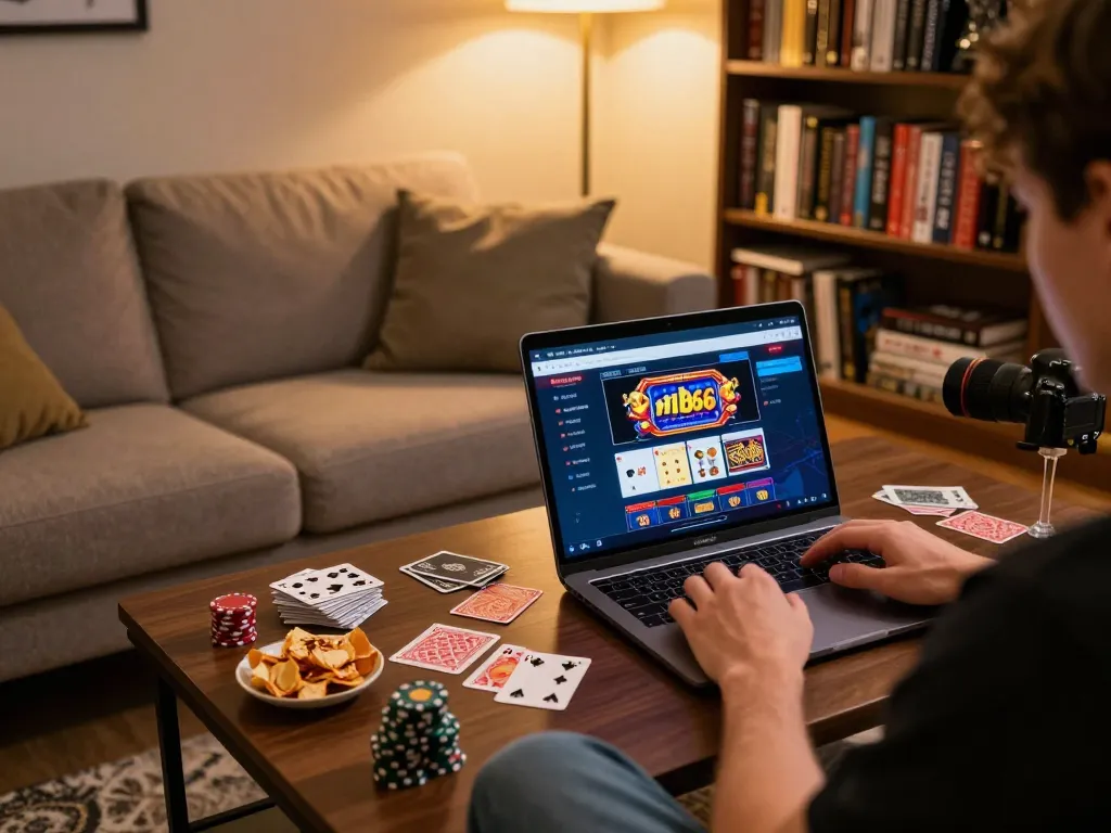 Engaging with mb66 mobile app for a strategic online casino session in a cozy setting