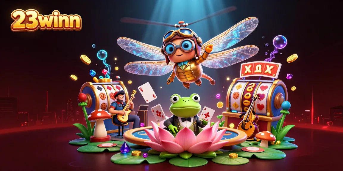 Experience thrilling gameplay at 23winn with vibrant scenes and rich features illustrating a lively casino.