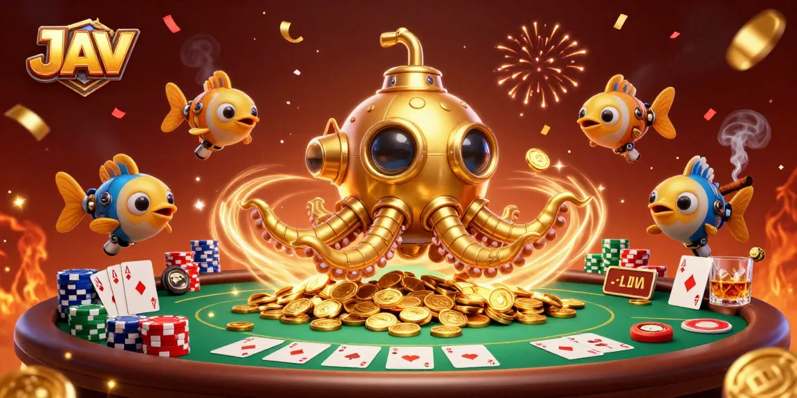 การเล่น JAV ในคาสิโนที่มี Kraken และการ์ดโป๊กเกอร์เต็มไปด้วยทองคำ