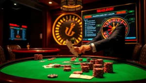 The hidden wiki dark web illuminates a professional casino environment with poker tables and vibrant betting options.